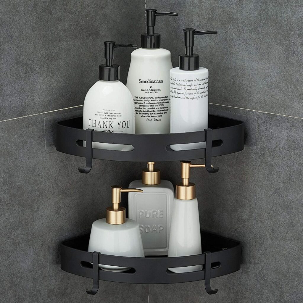 bathroom shelf rack